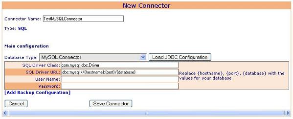 Connector Configuration